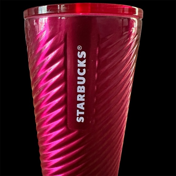 Starbucks Metallic Pink Swirl Cold Cup Tumbler – 24oz | 2023 Holiday Edition - Picture 2 of 11